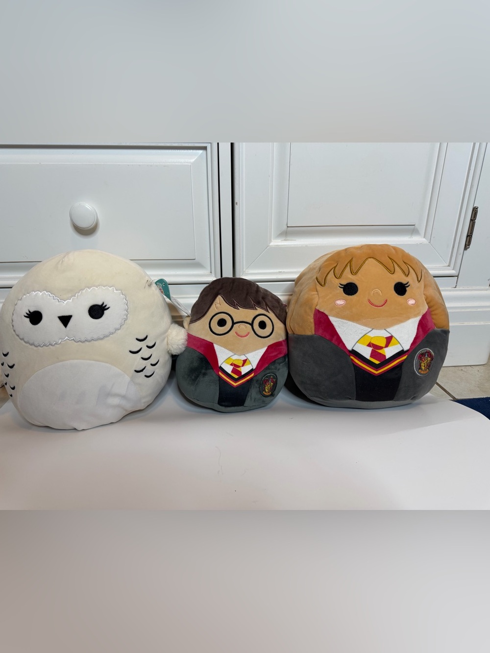 Harry Potter Squishmallows Set of 3 | Hedwig, Harry & Hermione